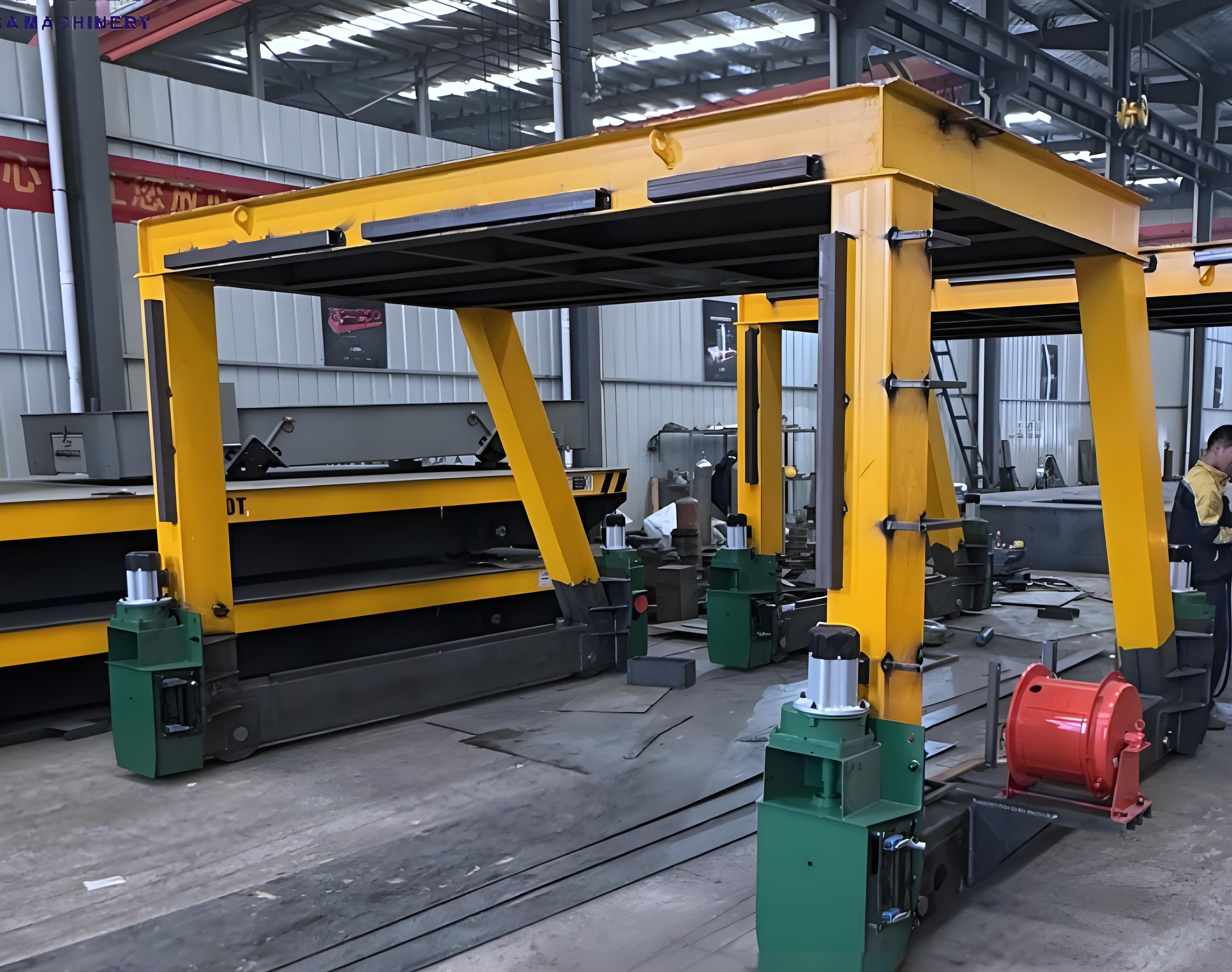 超高台面异形电缆卷筒轨道车