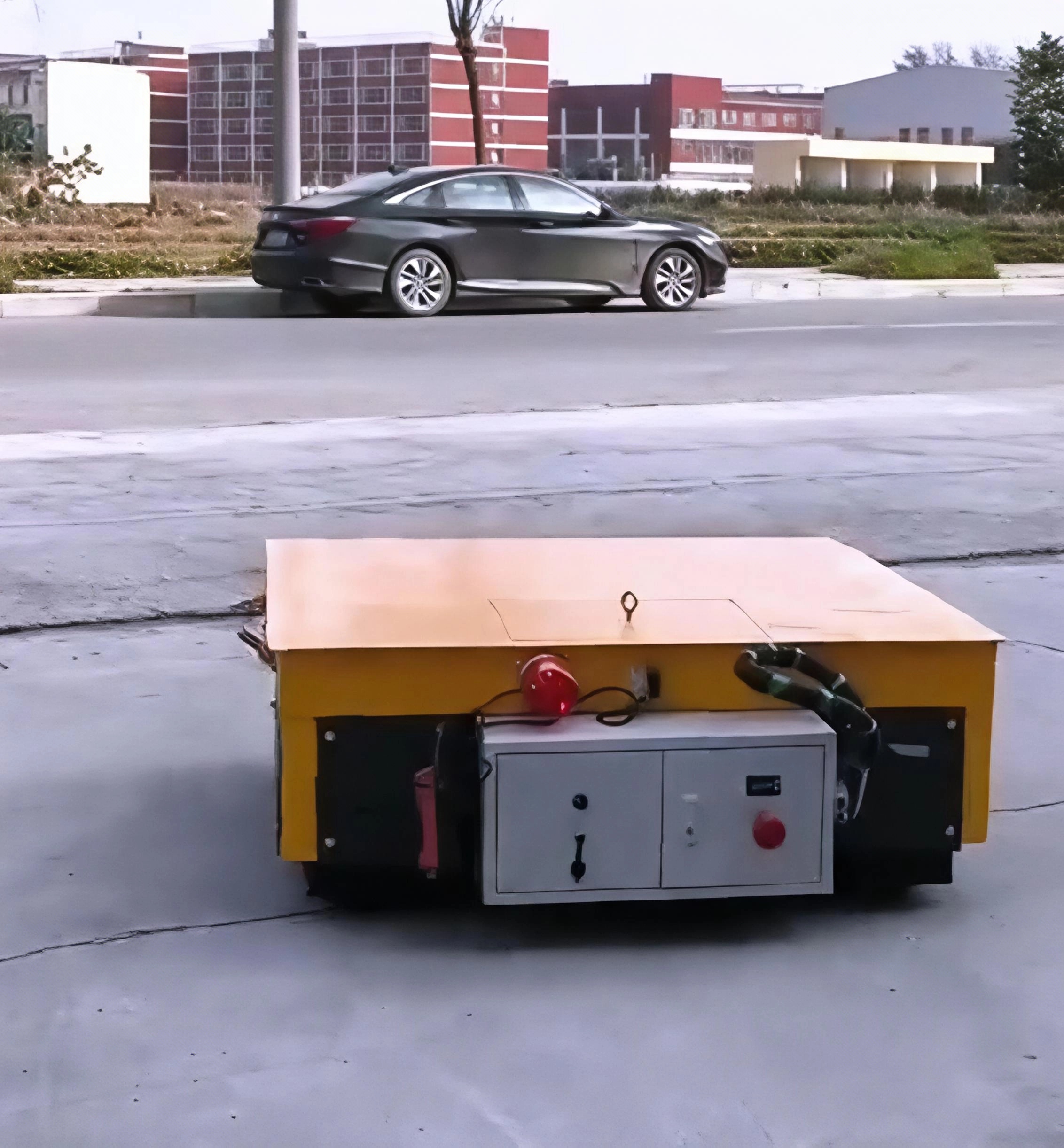 小尺寸电动无轨平板车