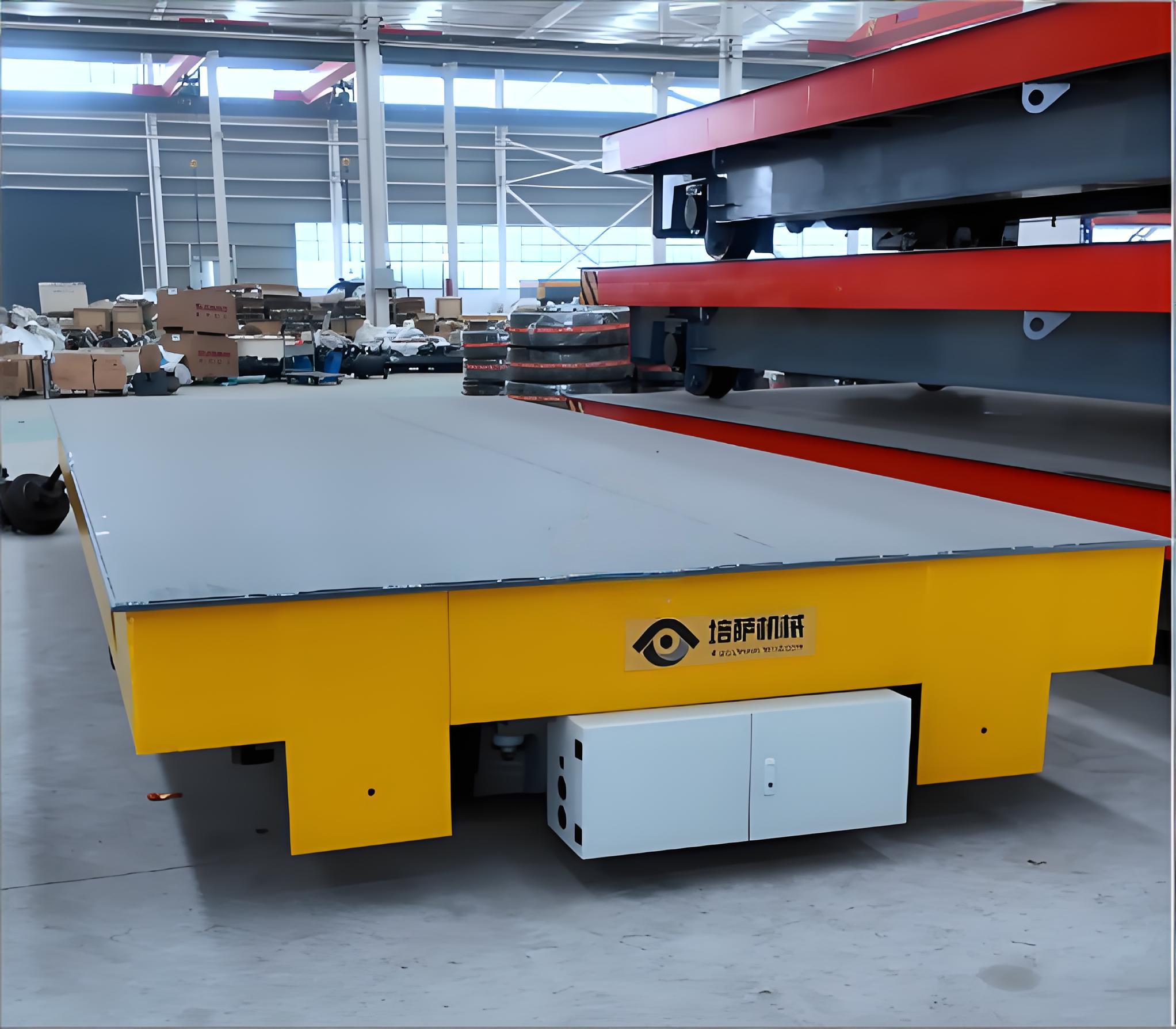 负载50吨可4-6点智能停靠RGV轨道搬运车